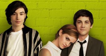 Ezra Miller, Emma Watson and Logan Lerman star in “The Perks of Being a Wallflower”