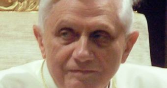 Pope Benedict XVI at an official Vatican reception