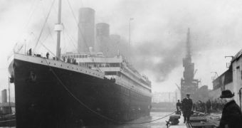 The Titanic as it left on its first & final voyage from Southampton