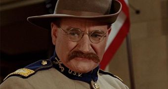 Robin Williams can be seen here in one of the movies to be released later this year, "Night at the Museum 3"