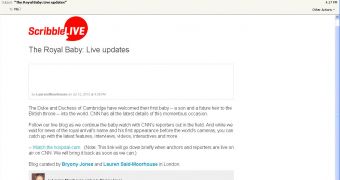 Fake royal baby live update email