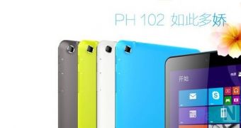 Wei Yan PH102 tablet runs Windows 8.1 out of the box