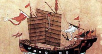 Chinese ship during the Ming Dynasty