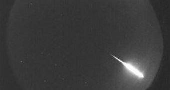 Picture extracted out of the original video that recorded the fall of the meteorite on March 5