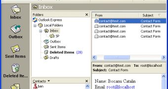 Tests of Contact Form on Localhost