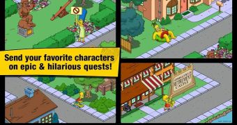 The Simpsons: Tapped Out of Android (screenshot)