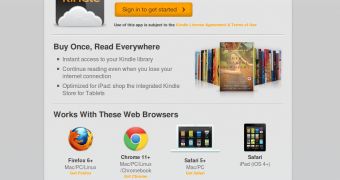 The Amazon Kindle Cloud Reader