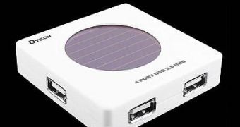 Green energy for your portables with the Solar Charger USB Hub