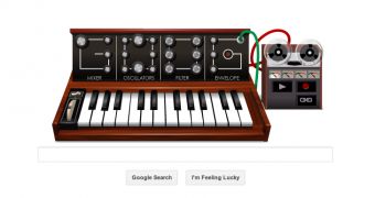 The Moog synth on the Google homepage