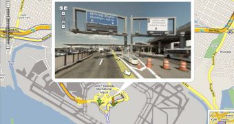 The JFK Internation Airport on Google Maps