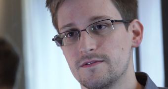 Snowden in an interview in Hong Kong
