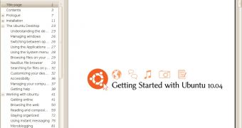 Getting Started with Ubuntu 10.04 - the first page of the manual