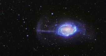 Researchers confirm the Umbrella Galaxy is a cosmic cannibal