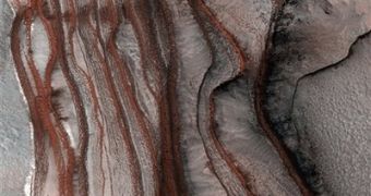 Different layers record the changes in Mars' climate