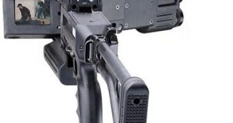 Glock with suppressor mounted on the CornerShot