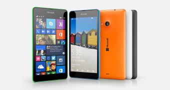 Microsoft logo on Lumia 535