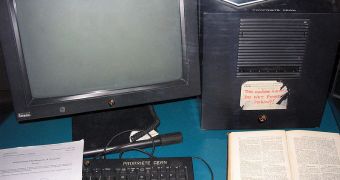 The NeXT workstation that Tim Berners-Lee used as the world's first web server