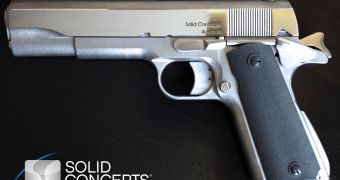 The 3D-printed M1911 gun