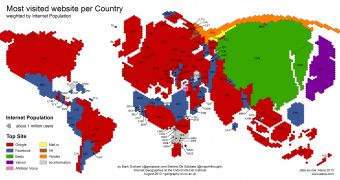 The world's internet map