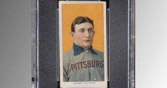 The 1909 Honus Wagner baseball card was valued at $2.8 million (€2.14 million)