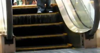 The world's shortest escalator is located in a Japanese mall
