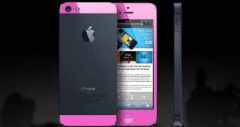 Pink iPhone 5S rendering