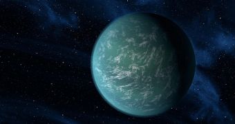 Artist impression of Kepler 22b