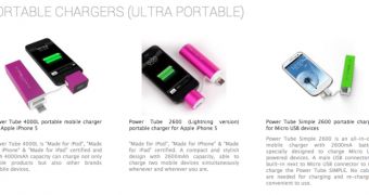 MIPOW Power-Tube chargers