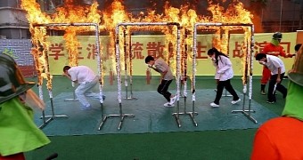 Fire drill in China