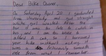 Thief returns bike with apologetic letter