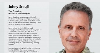 Johny Srouji profile on Apple.com