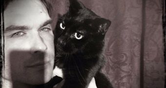 Ian Somerhalder urges people to adopt black cats, dogs