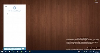 Cortana on the Windows 10 desktop