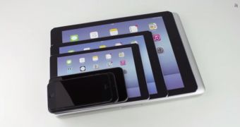 iPad Plus stacked against existing iDevices