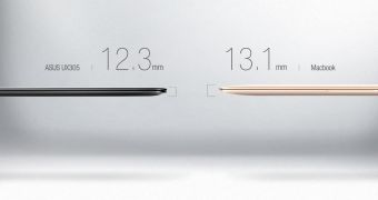 ASUS ZenBook UX305 is thinner than the new MacBook
