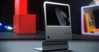 Macintosh mockup: switched off