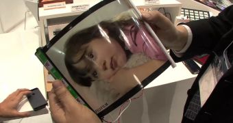 This Isn't a Flexible Screen, It's a Speaker Film from Fujitsu - Video