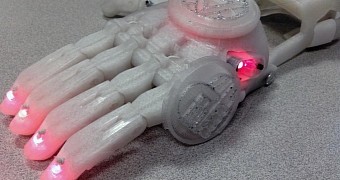 3D printed light show hand