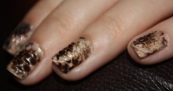 Snakeskin Manicure costs between $150 (€115.2) and $300 (€230.5)