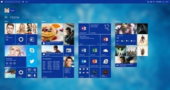 Windows 10 Start screen concept