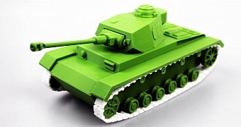 3D printed Panzer IV Tank full view