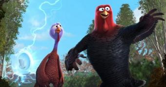 "Free Birds" stars Reggie and Jake, voiced by Owen Wilson and Woody Harrelson, want people to adopt a turkey this Thanksgiving