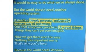 This poster is reportedly being used by Microsoft devs working on Windows 9
