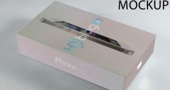 iPhone 5 retail box mockup
