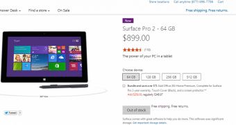 Most Surface Pro 2 models are out of stock right now