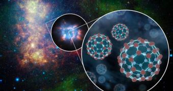 Researchers using Spitzer discover large amounts of buckyballs throughout the Milky Way