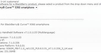 BlackBerry 7.1 OS for Curve 9360
