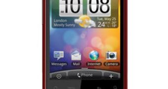 Red HTC Wildfire