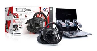 The T500 RS wheel and pedal set from Thrustmaster