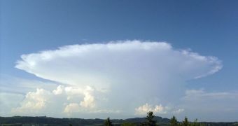 Pollution makes thunderstorm clouds bigger. Their anvil-shaped tops can lead to overall warming of the atmosphere